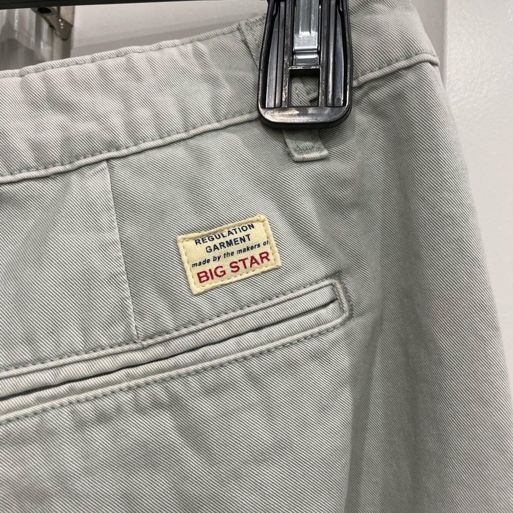 Big Star chinos size 32 light green